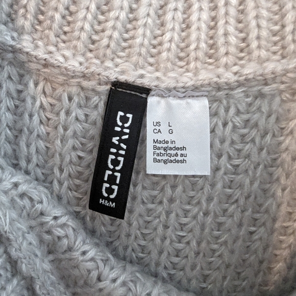 Divided | Chunky Sweater | Gray | L - Picture 4 of 5